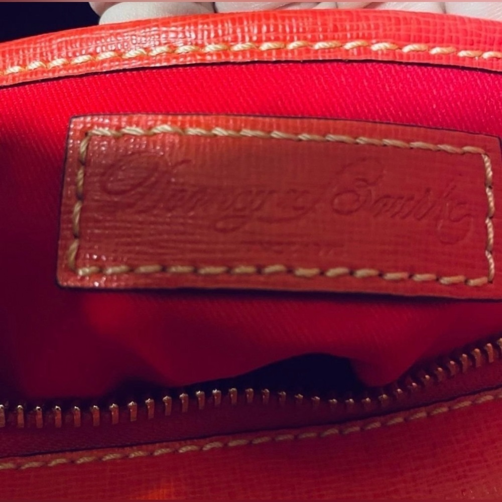 Dooney & Bourke Red Saffiano Leather Hobo NWT & Dust Bag - Picture 9 of 12